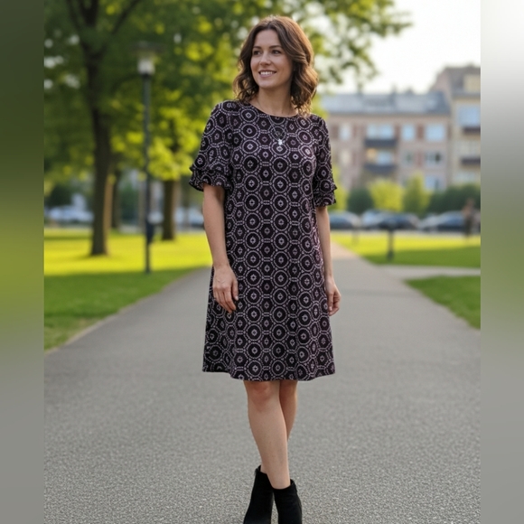 Perceptions Dresses & Skirts - PERCEPTIONS New York Chic midi dress with geometric patterns Size S
